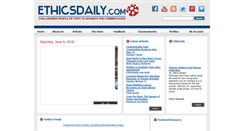 Desktop Screenshot of ethicsdaily.com